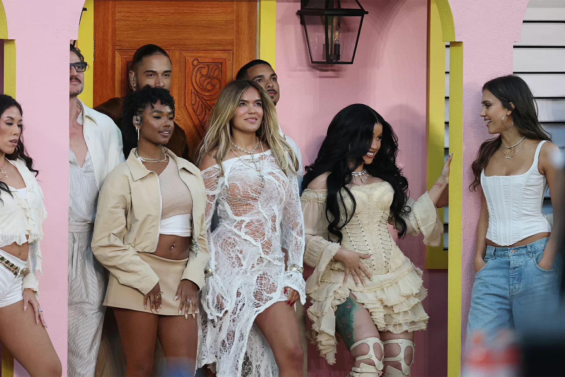 Cardi B, Karol G, Jessica Alba & More: Photos of All the Stars Who Joined Bad Bunny on the Field for Super Bowl Halftime Show