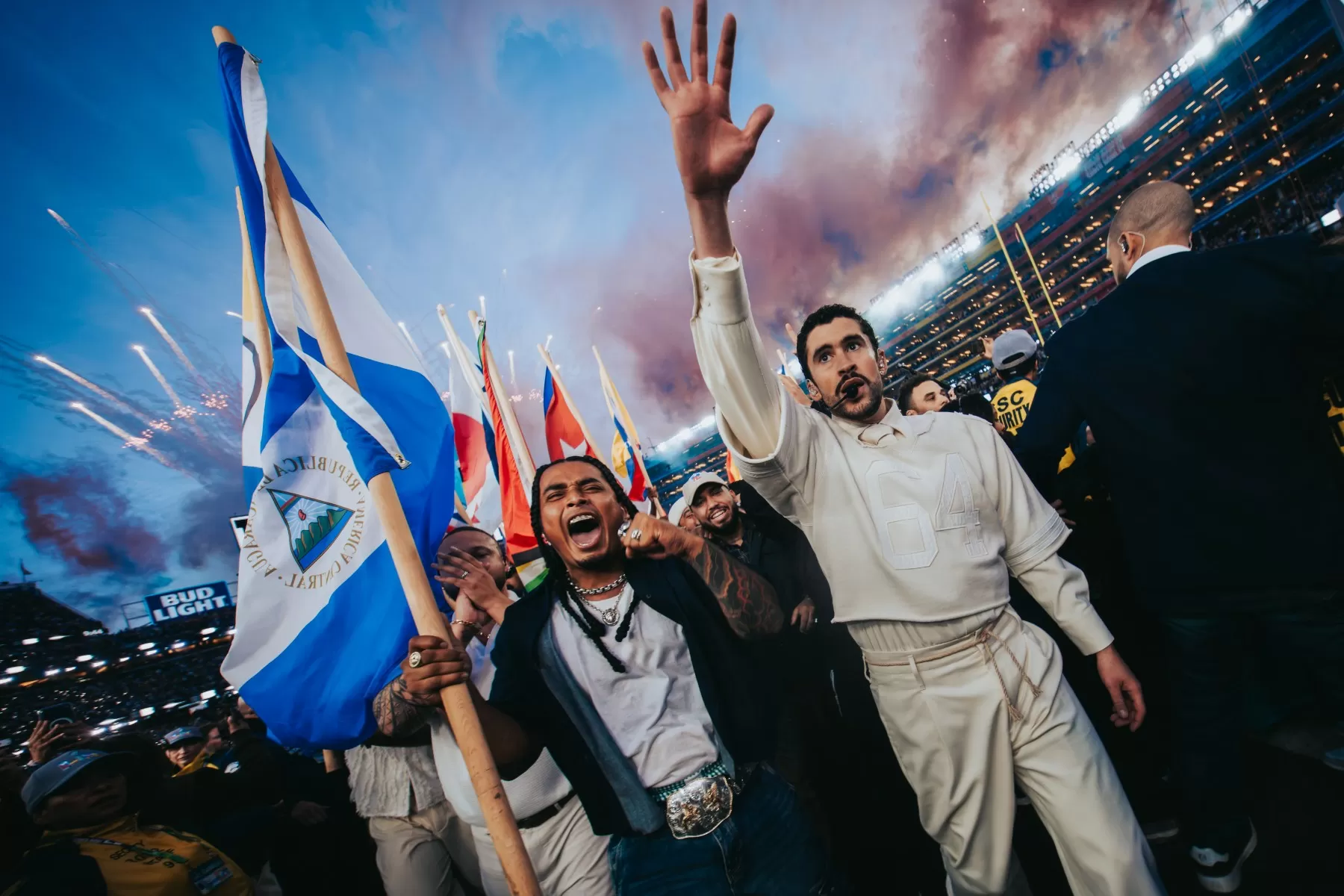 Meet the Viral Flag Waver Who Was Next to Bad Bunny for His Super Bowl Halftime Show Closing