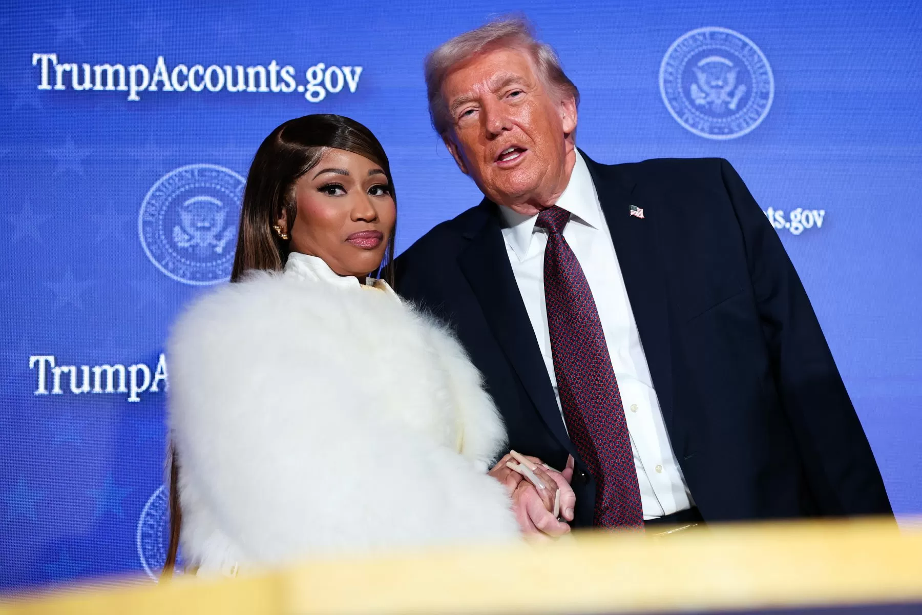 Donald Trump Declares ‘I Love Nicki Minaj’ at White House Black History Month Reception: ‘She Gets It’