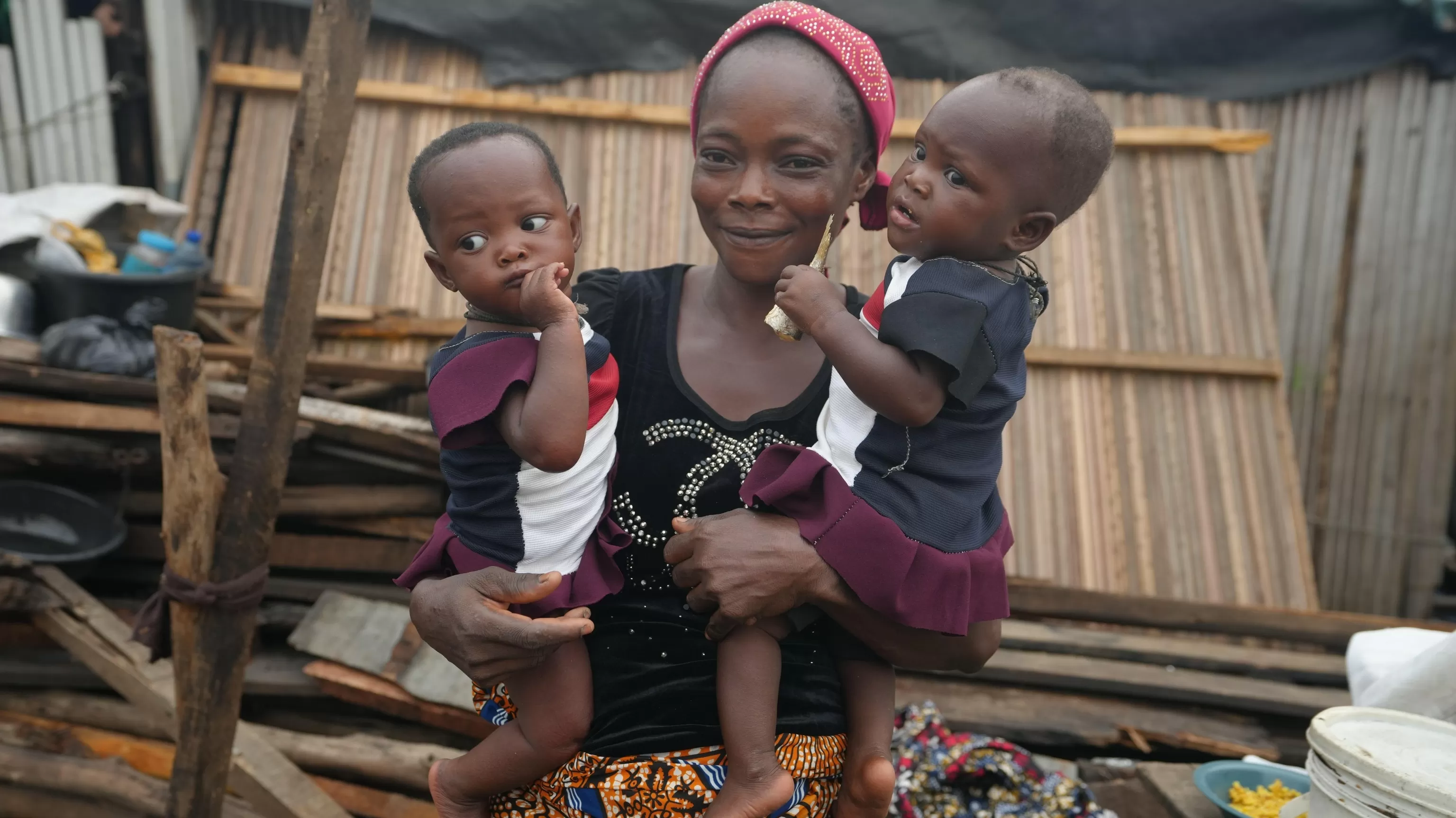 Mass evictions in Lagos displace thousands including baby twins now living in a canoe