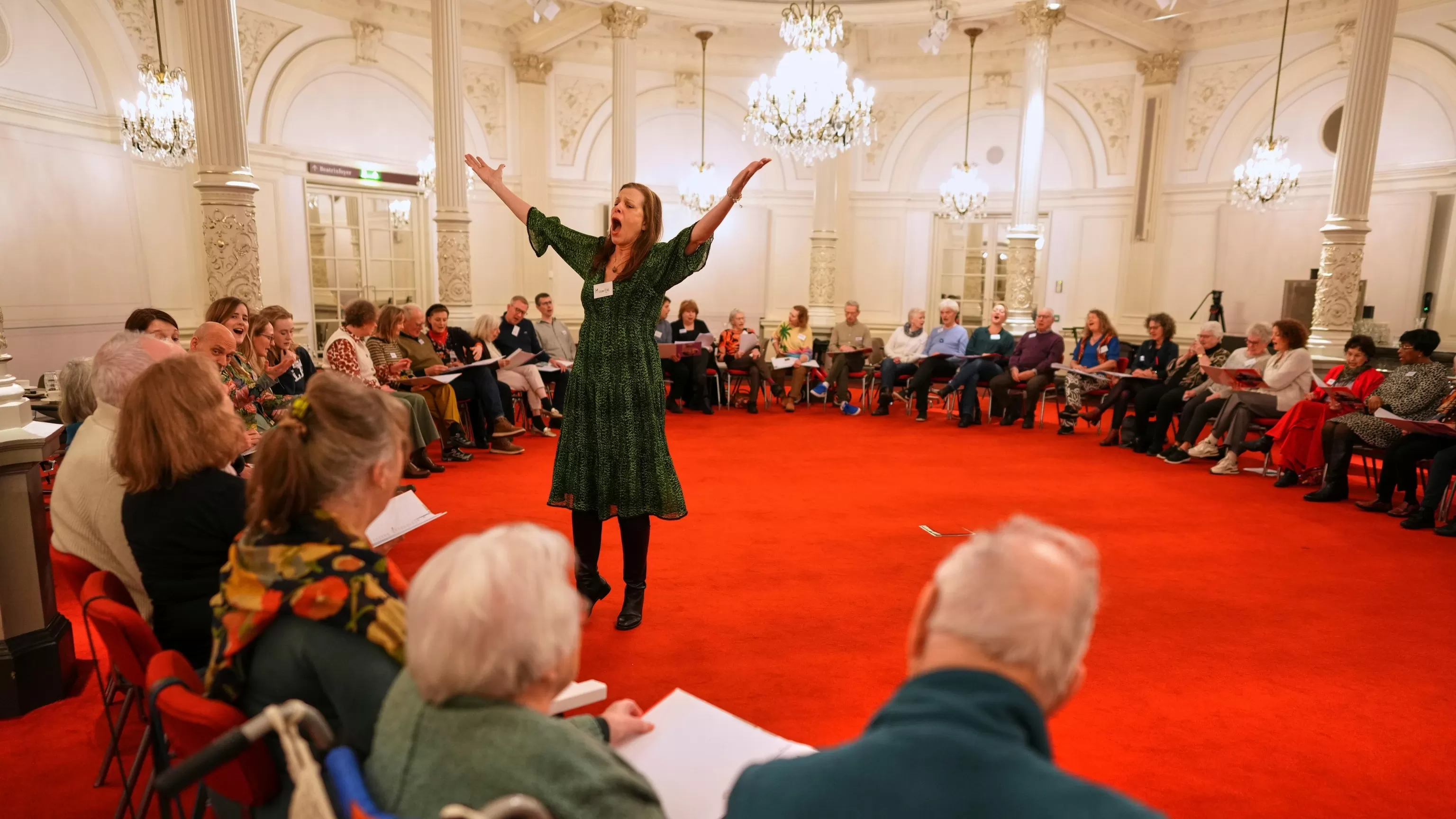 A singing circle at Amsterdam's Concertgebouw offers support for people with dementia