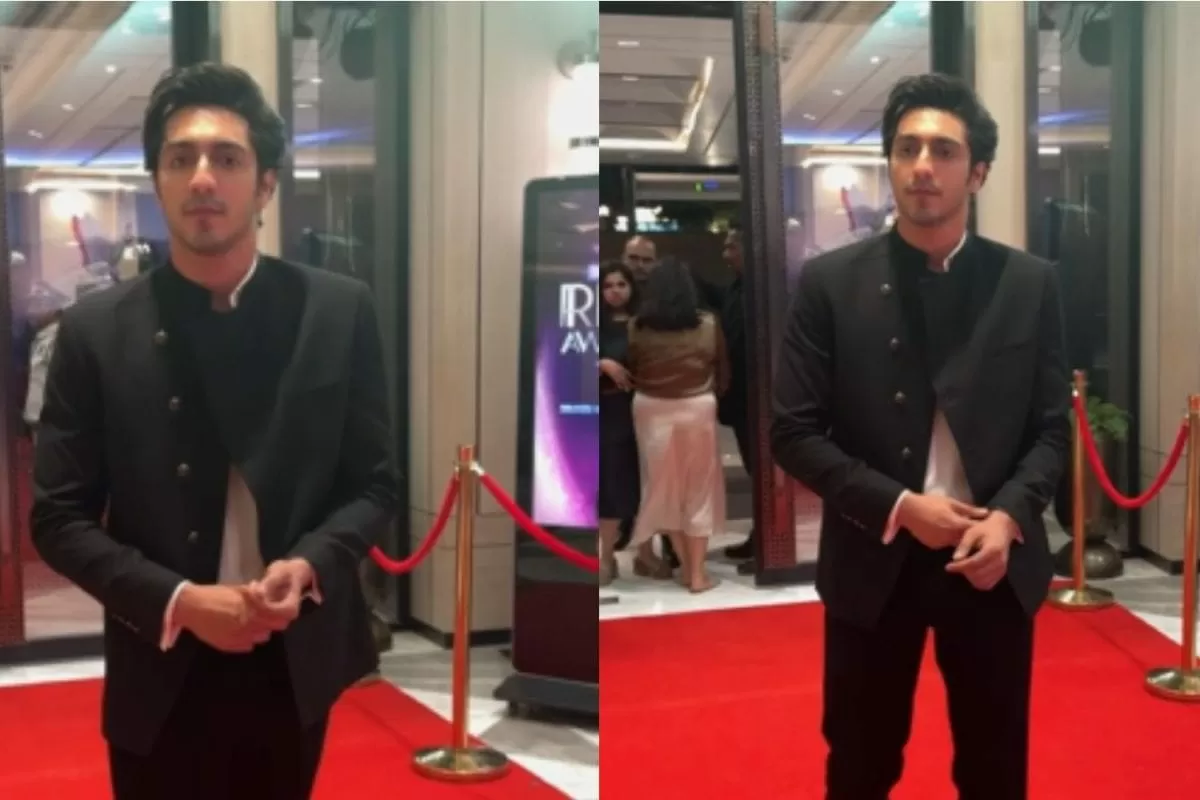 Ahaan Panday Keeps It Sharp In A Tailored Black Bandhgala At Showsha Reel Awards 2026
