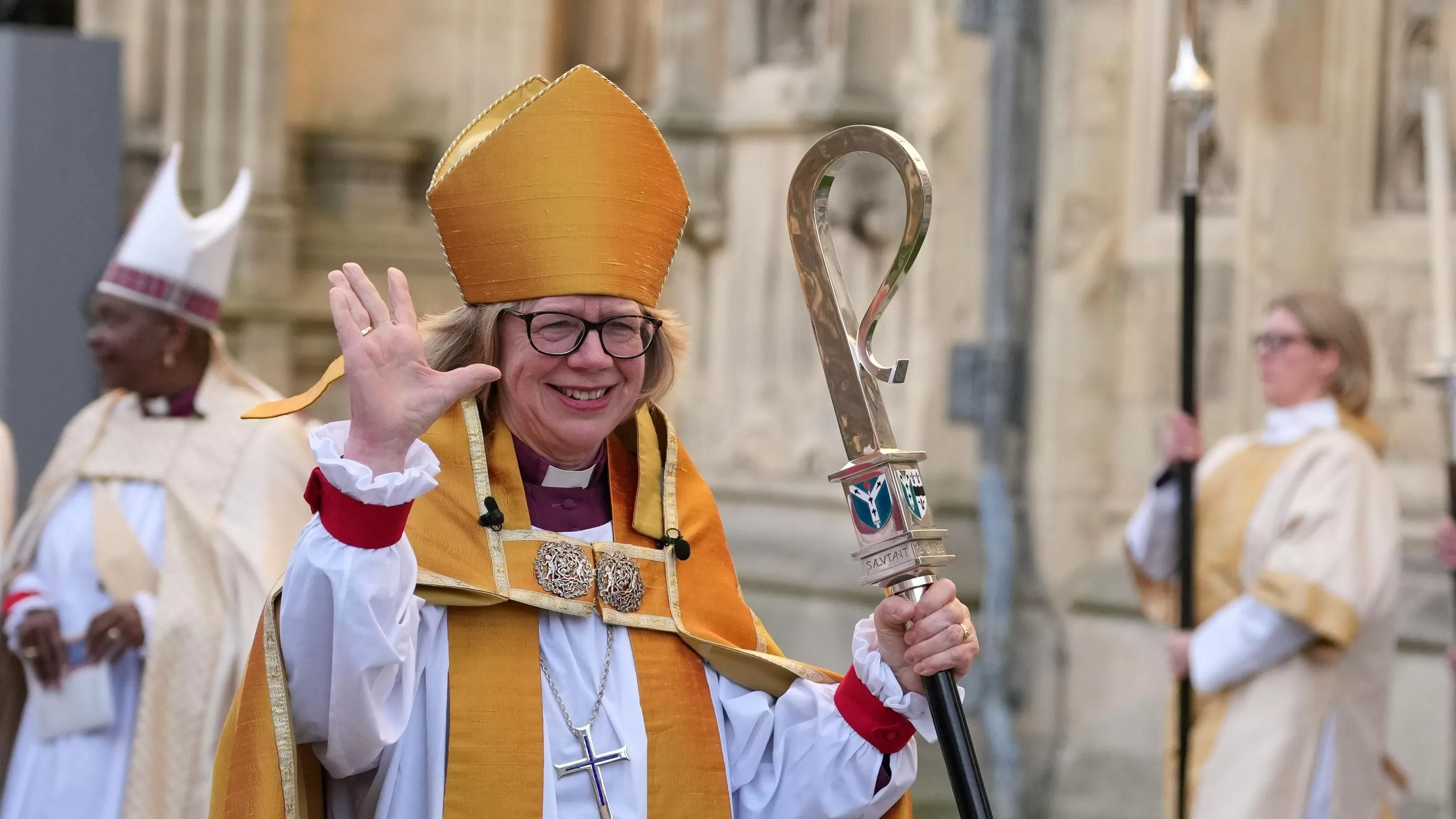 Sarah Mullally celebrated as the Church of England's first female leader, in photos