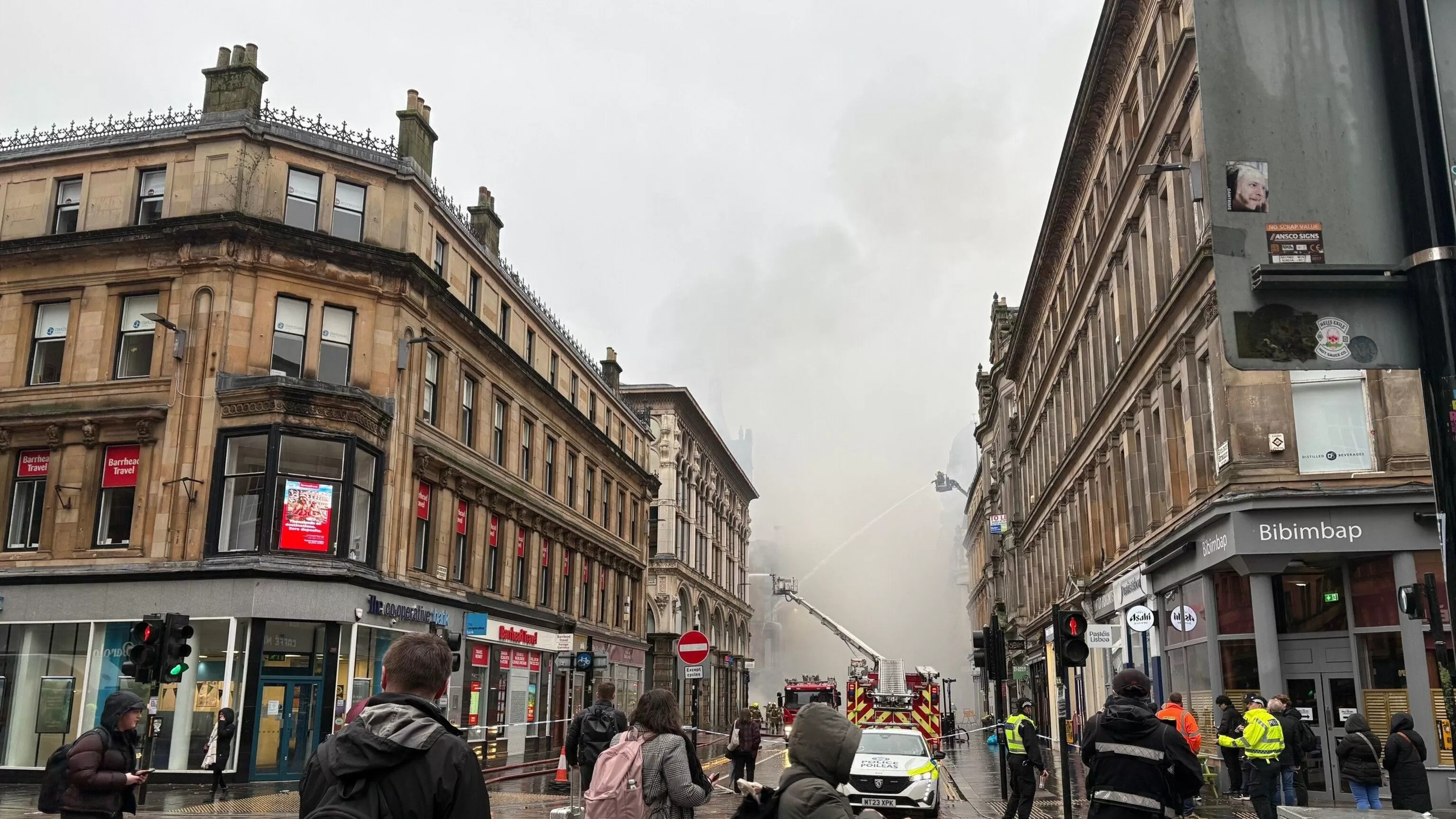 Glasgow building fire closes Scotland's busiest train station, disrupts rail services
