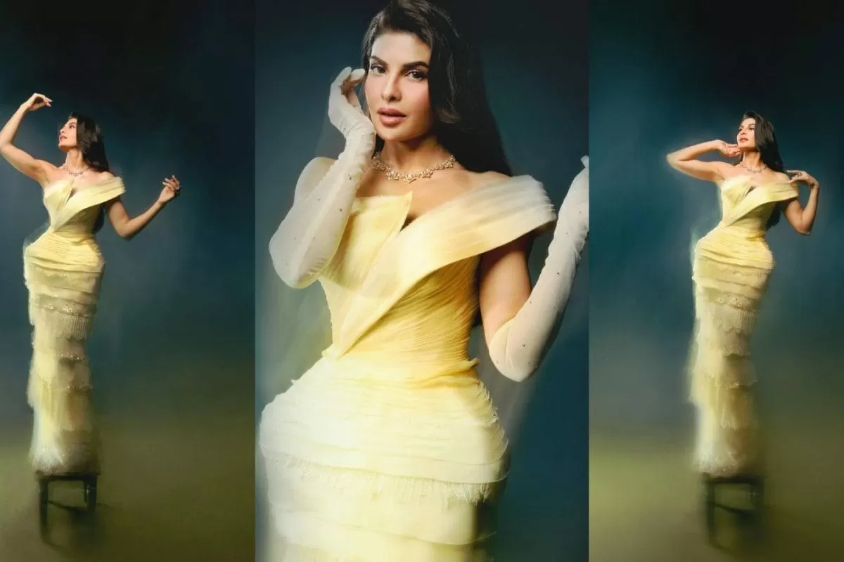 Jacqueline Fernandez Channels Her Inner 'Bella' In A Butter Yellow Gown