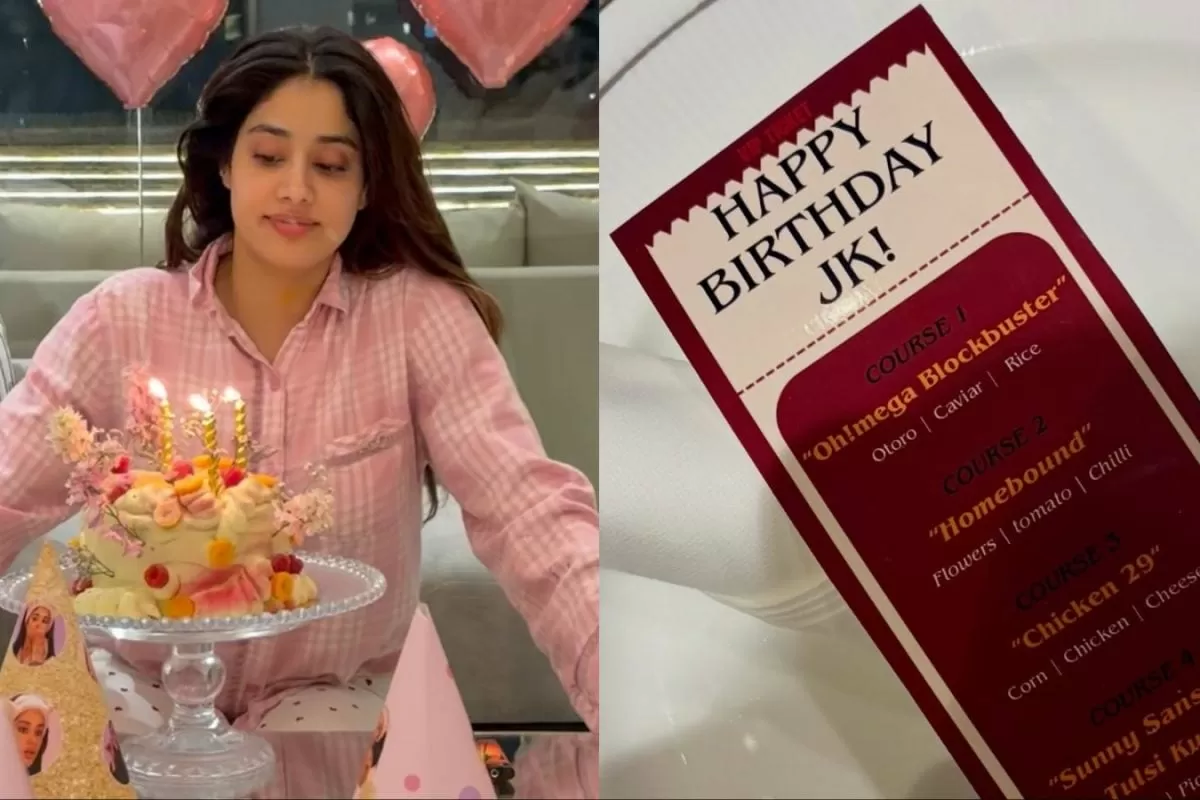 Janhvi Kapoor Celebrates Her 29th Birthday With A Luxe Keto Cake And Five-Course Menu