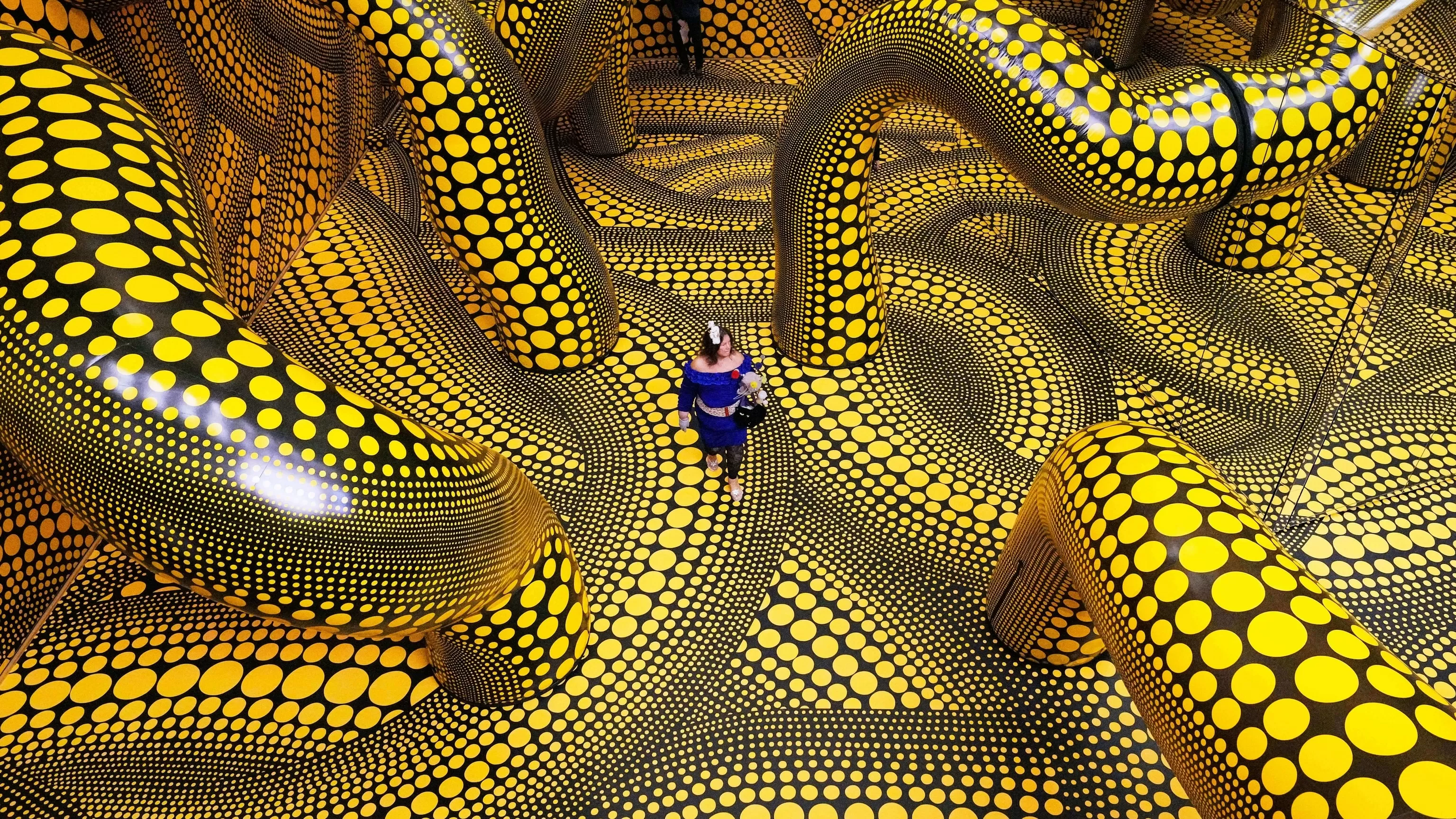 German museum celebrates famed Japanese artist Kusama in vast new exhibit