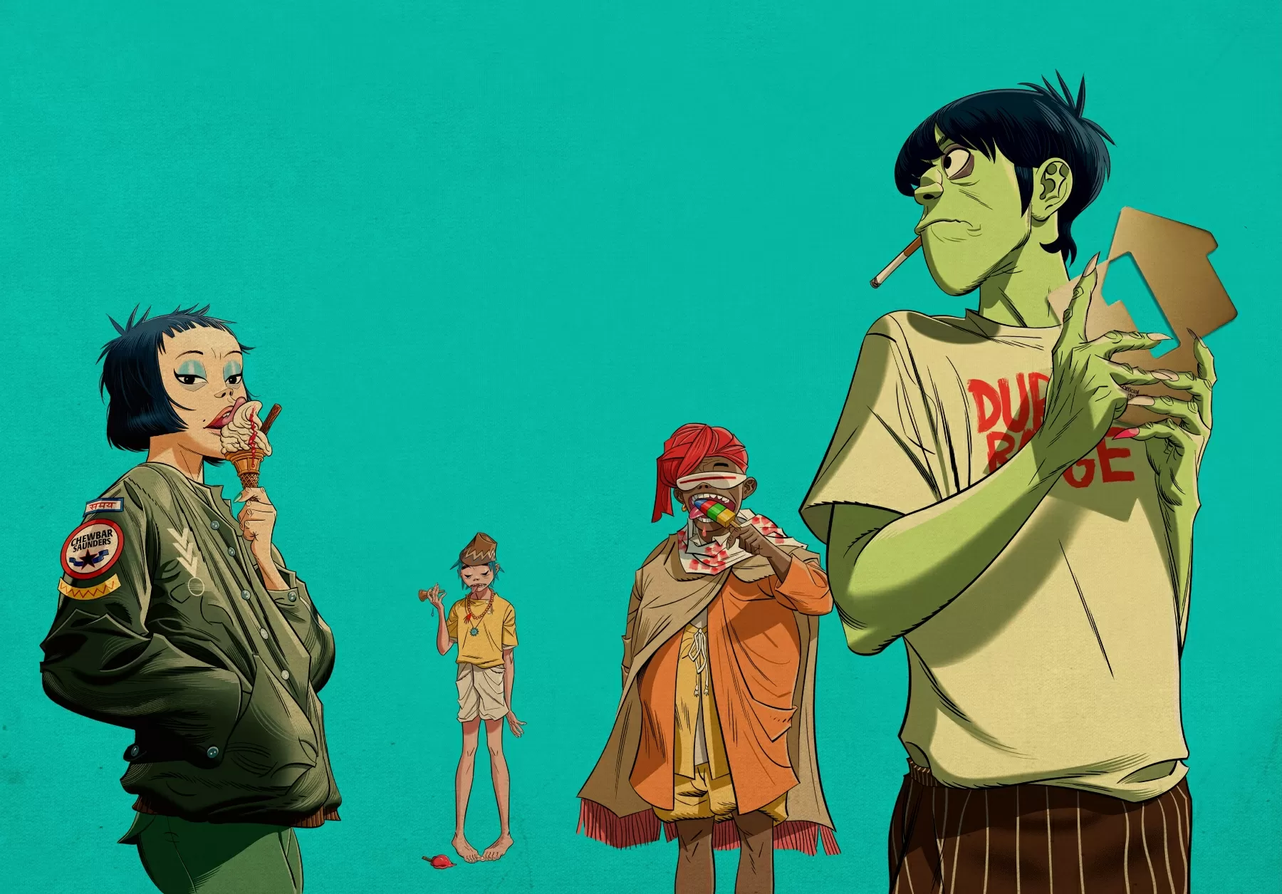 Gorillaz Beat Bruno Mars to U.K. No. 1 Album With ‘The Mountain’