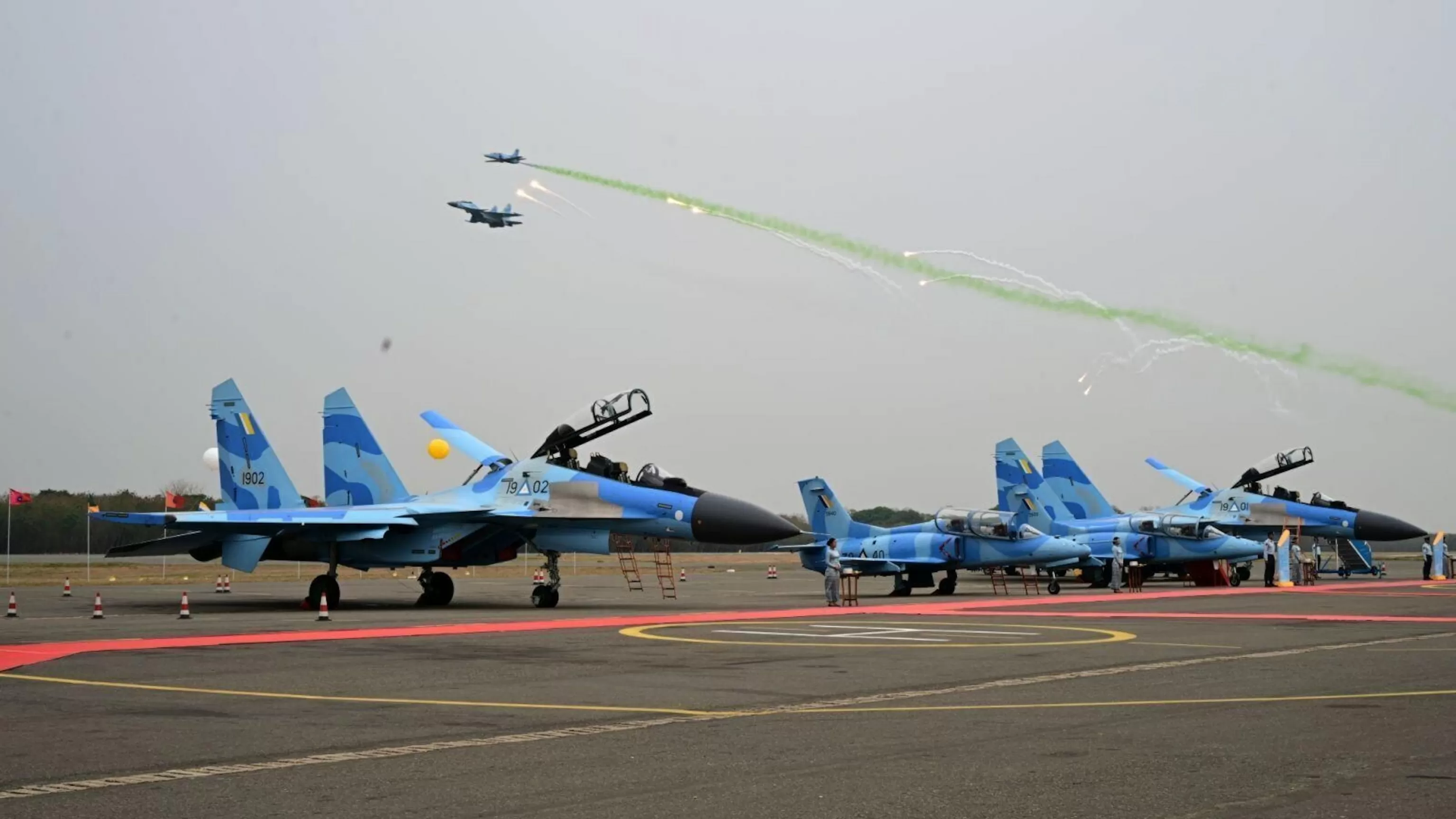 Myanmar's military boosts air power as it recaptures a key town